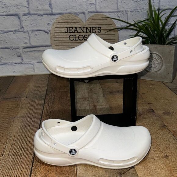 Crocs Specialist Work Clog White 10073-100 Men's Size men’s 8 women’s 10 - Picture 1 of 10
